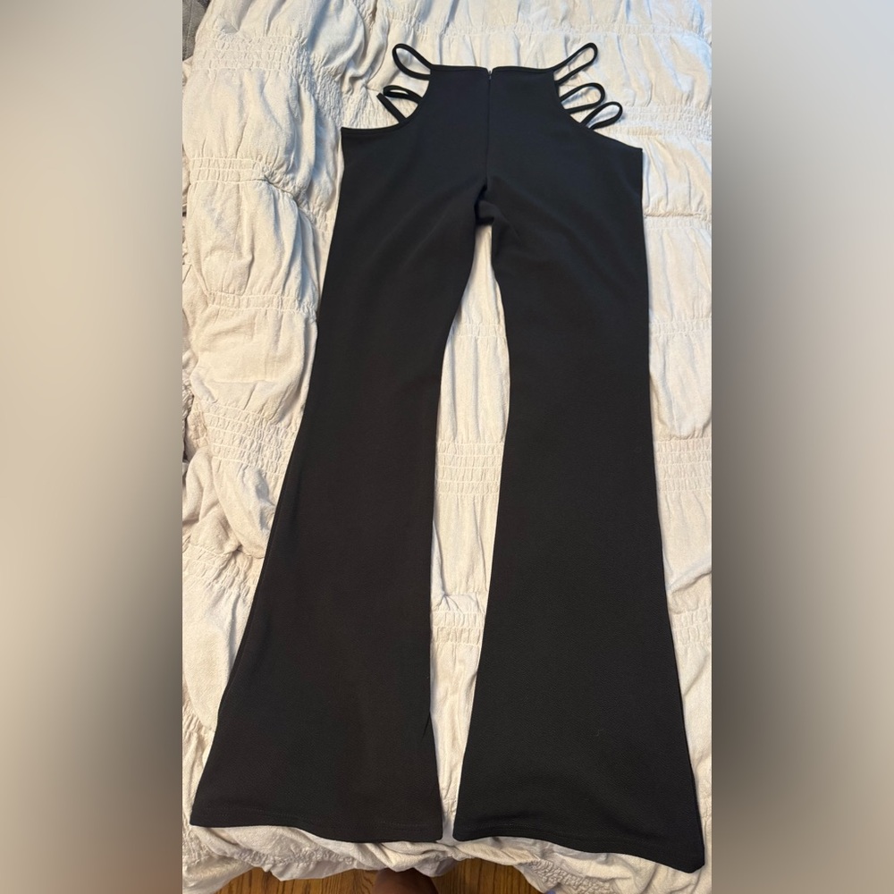Chic Black Flared Trousers